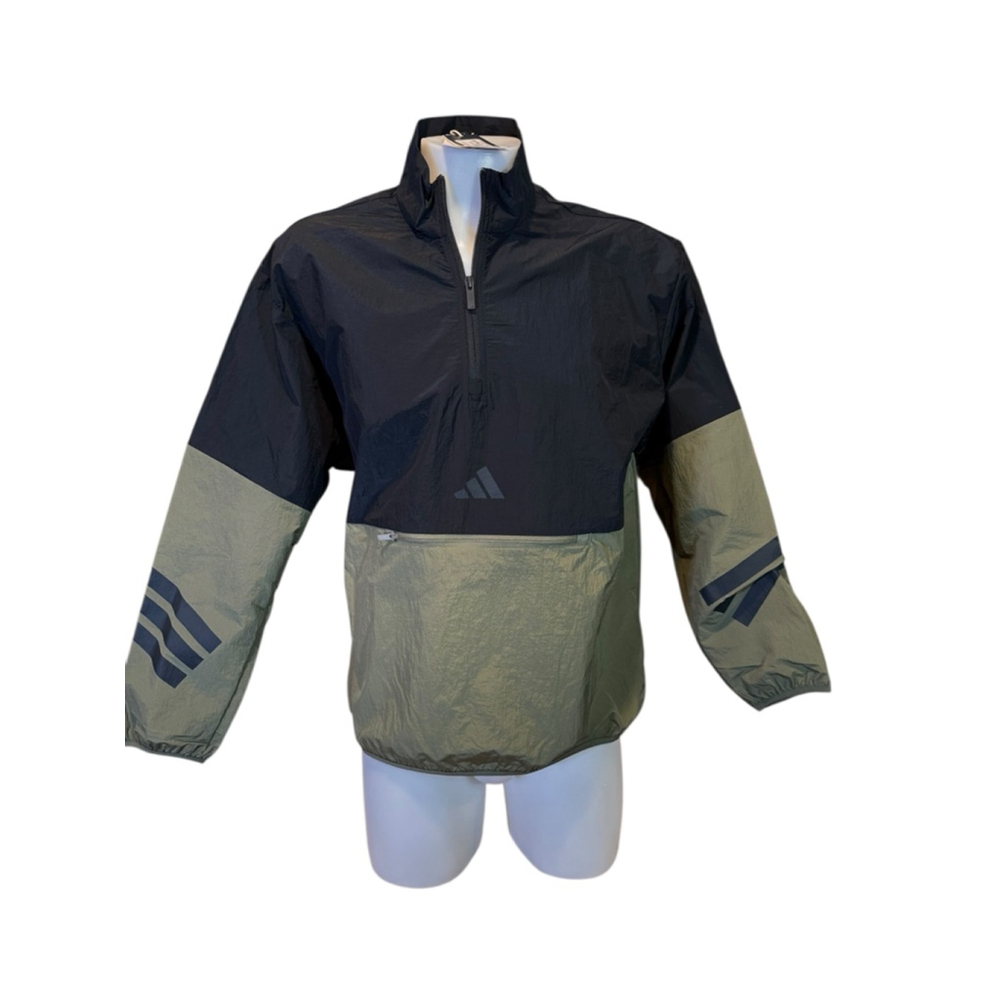 Men's Adidas Multi Sport Half-Zip Sweatshirt M Black Olive Green